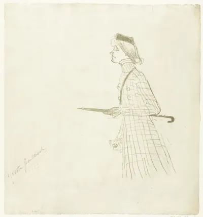 Portret van actrice Yvette Guilbert