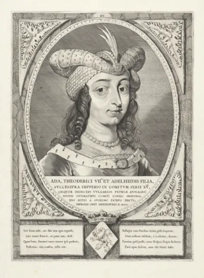 Portret van Ada, gravin van Holland