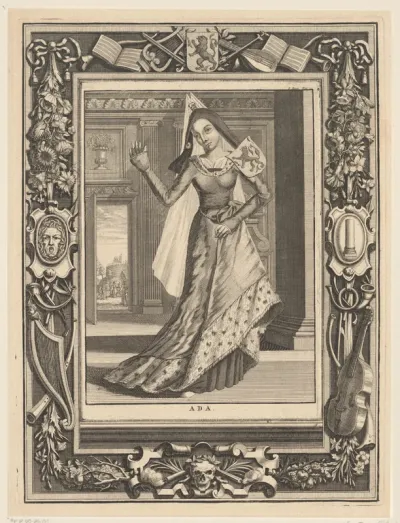 Portret van Ada, gravin van Holland