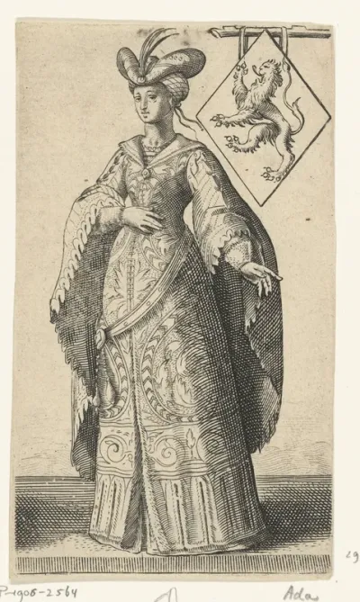 Portret van Ada, gravin van Holland