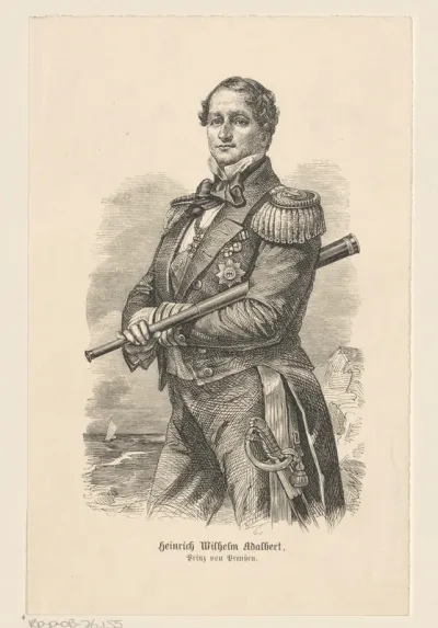 Portret van Adalbert, prins van Pruisen