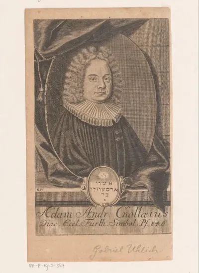Portret van Adam Andreas Cnollaeus