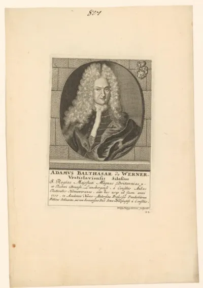Portret van Adam Balthasar von Werner
