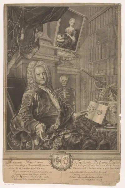 Portret van Adam Christian Thebesius