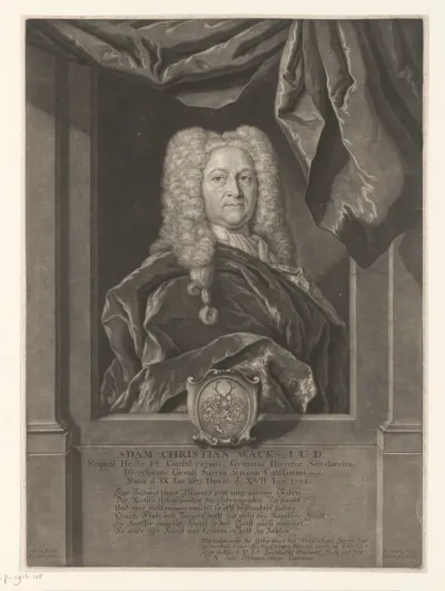 Portret van Adam Christian Wacks