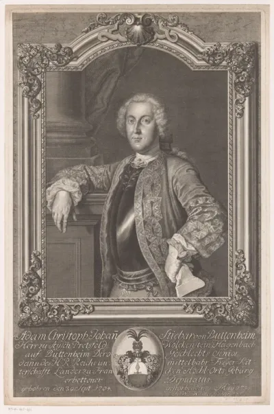 Portret van Adam Christoph Johann Stibar von Buttenheim