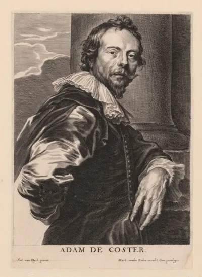 Portret van Adam de Coster