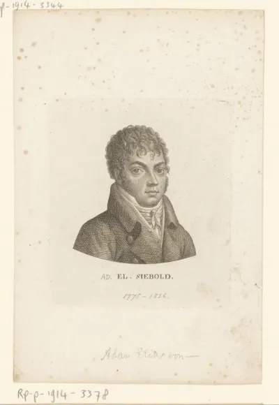 Portret van Adam Elias von Siebold