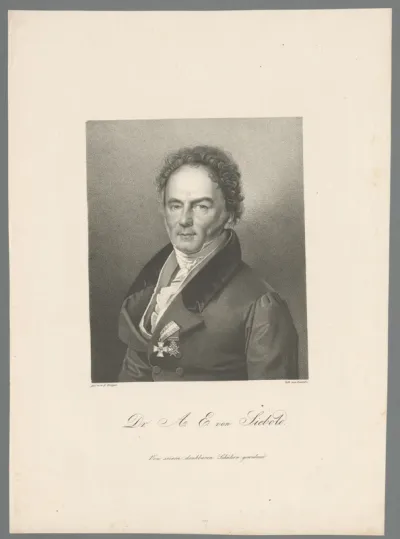 Portret van Adam Elias von Siebold