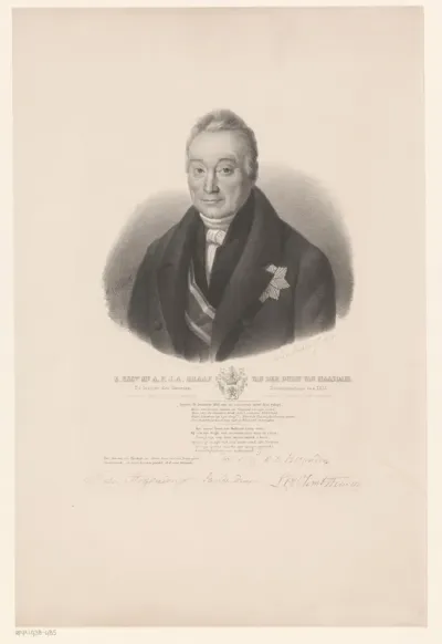 Portret van Adam François Jules Armand van der Duyn