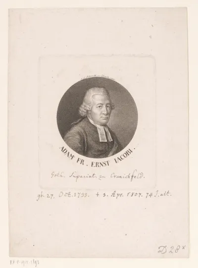 Portret van Adam Friedrich Ernst Jacobi