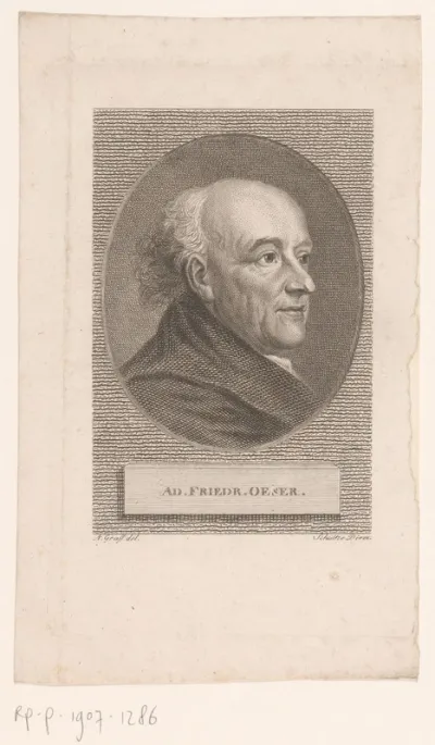 Portret van Adam Friedrich Oeser