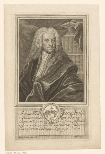 Portret van Adam Friedrich Pezoldt