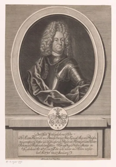 Portret van Adam Friedrich von Braunschweig