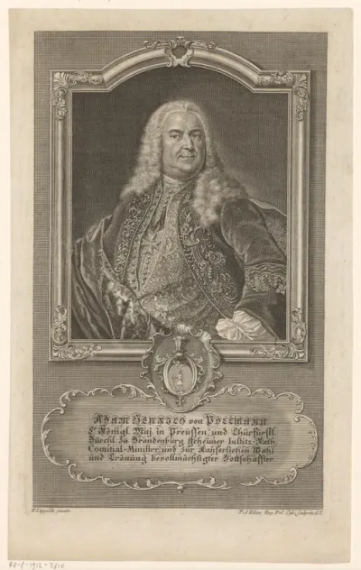 Portret van Adam Heinrich Pollmann
