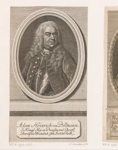 Portret van Adam Heinrich von Pollmann