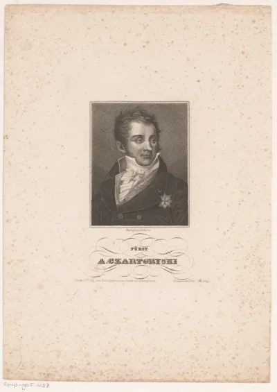 Portret van Adam Jerzy Czartoryski