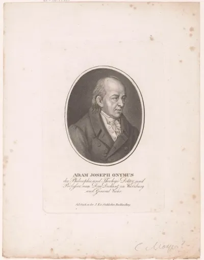 Portret van Adam Joseph Onymus