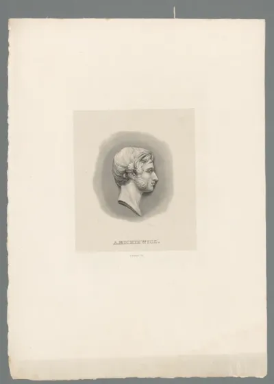Portret van Adam Mickiewicz