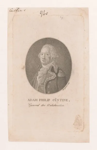 Portret van Adam-Philippe Custine