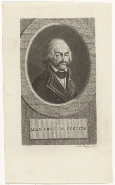 Portret van Adam Philippe graaf van Custine