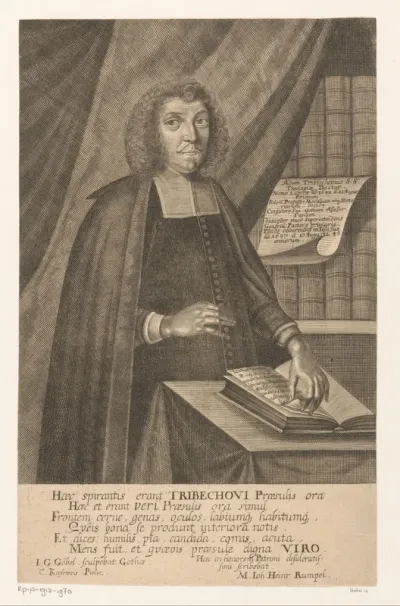 Portret van Adam Tribbechow