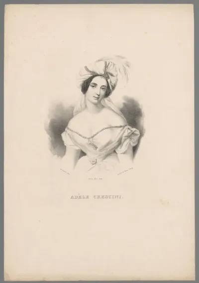 Portret van Adela Crescini