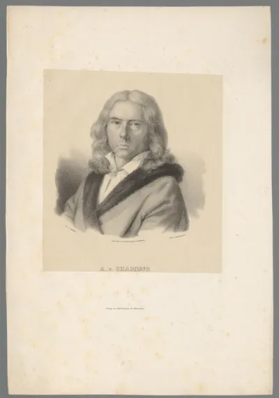 Portret van Adelbert von Chamisso