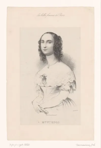 Portret van Adèle Foucher
