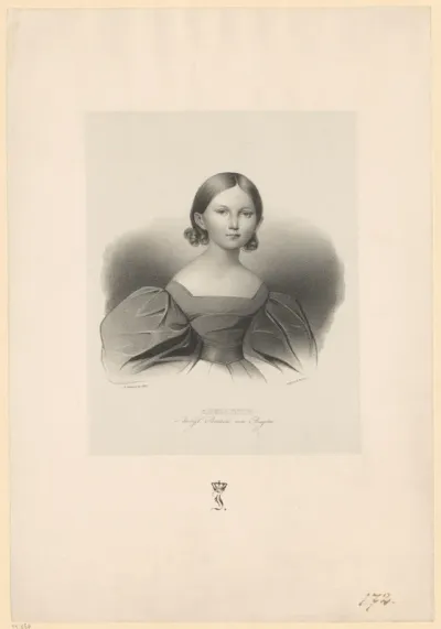 Portret van Adelgunde, hertogin van Modena en Reggio