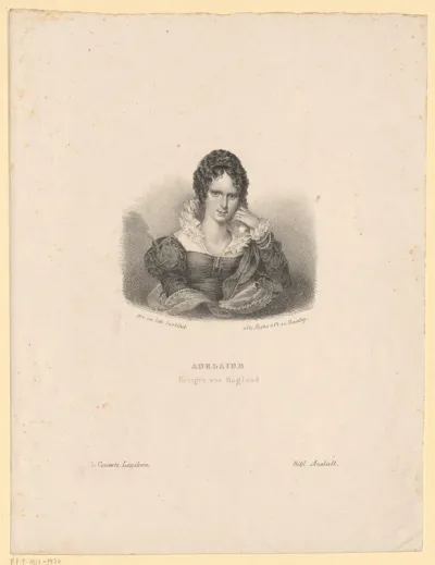Portret van Adelheid, koningin van het Verenigd Koninkrijk en Hannover