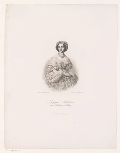 Portret van Adelheid, prinses van Hohenlohe-Langenburg