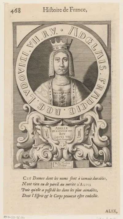 Portret van Adelheid van Champagne