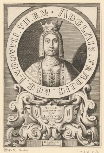 Portret van Adelheid van Champagne