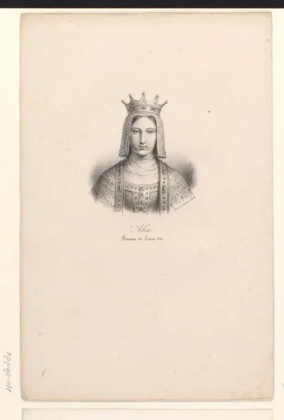Portret van Adelheid van Champagne