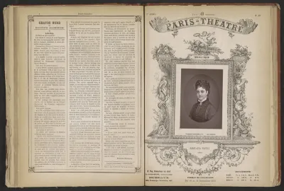 Portret van Adelina Patti