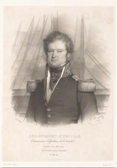 Portret van admiraal Jules Dumont d'Urville
