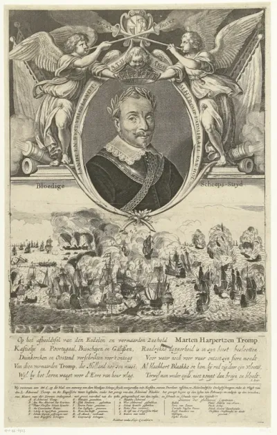 Portret van admiraal Maarten Harpertszoon Tromp op 55-jarige leeftijd