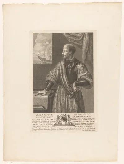 Portret van admiraal Paolo Vettòri