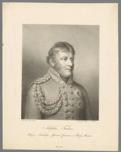 Portret van Adolf Frederik, hertog van Cambridge
