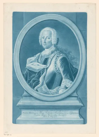 Portret van Adolf Frederik, koning van Zweden