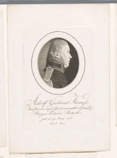 Portret van Adolf Gabriel Krauss