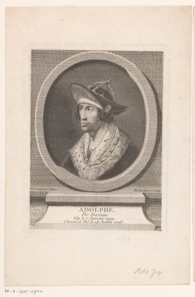 Portret van Adolf, graaf van Nassau en Rooms-Duits koning