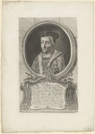 Portret van Adolf van Nassau