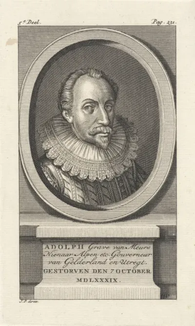 Portret van Adolf van Nieuwenaar, graaf van Limburg en Meurs