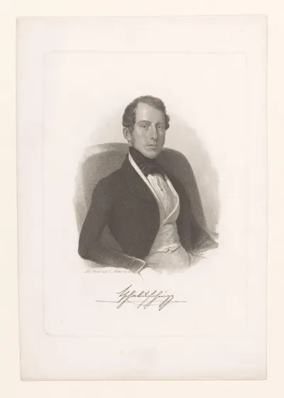 Portret van Adolf von Tschabuschnigg