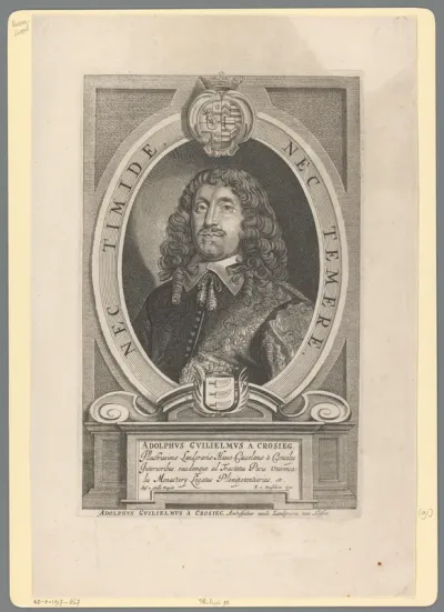 Portret van Adolf Wilhelm von Krosigk