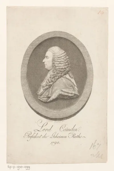 Portret van Adolph Albrecht Heinrich Leopold von Danckelmann