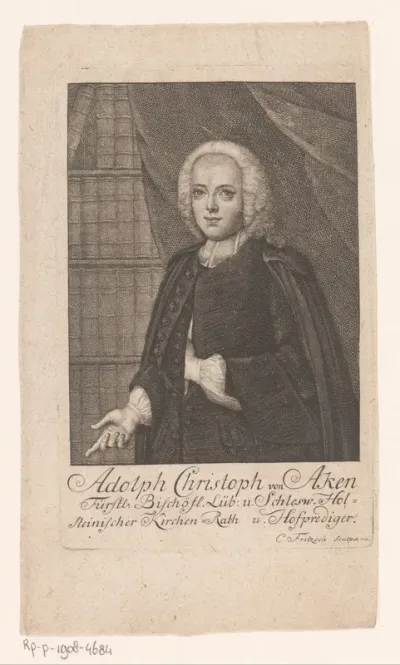 Portret van Adolph Christoph von Aken