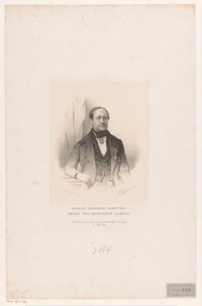 Portret van Adolph Frederik Lodewijk van Rechteren Limpurg, heer van Almelo Vriezeveen en Rechteren